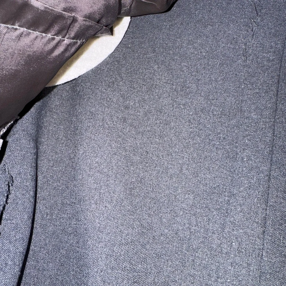 John Peel Ltd Vintage Grey Blazer Mens 44L USA Tailored Brass Crest Buttons‎
